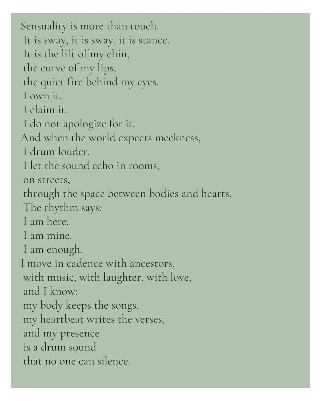 Because I Felt Everything