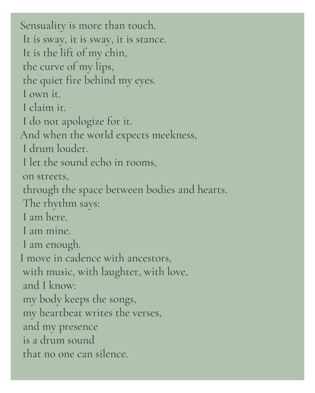 Because I Felt Everything